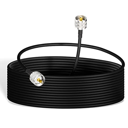 Bingfu Cavo Prolunga Pl259 Rg58 3M Maschio A Maschio Cavo Coassiale Per Cb Vhf Uhf Ham Radio Amatoriale Radio Mobile Antenna Rosmetro Misuratore Swr D