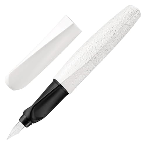 Pelikan Twist® Structure - Penna Stilografica Per Mancini E Destrimani, Colore Bianco, Pennino M, Scatola Pieghevole