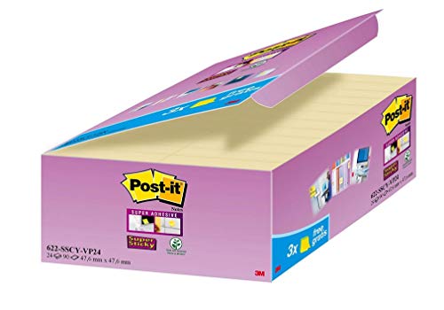 Post-It Value Pack Di Super Sticky, 21+3 Pezzi In Omaggio