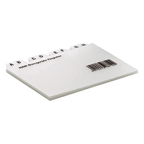 Han Registro A – Z, Din A8 Orizzontale, 12 Pezzi Per Karteiboxen, – Cassette E – Tröge, Chiara