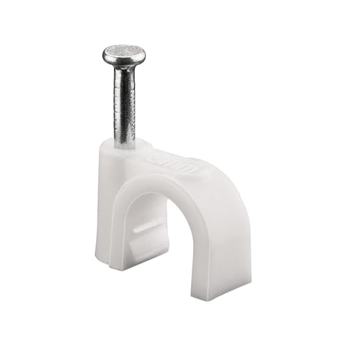 Goobay 17080 Morsetto Per Cavi/Supporto Per Cavi Con Diametro Fino A Max. 8,0 Mm/Per Fissare Cavi E Fili / 100 Pezzi