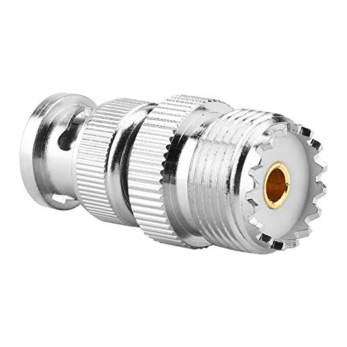Jeanoko Connettore Cavo Coassiale Connettore Maschio Bnc A Uhf So239 Adattatore Cavo Jack Femmina Pl-259 Adattatore Coassiale 2 Pezzi Connettore Coass