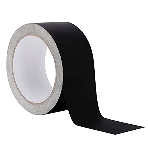 Belle Vous Nastro Adesivo Nero Per Rilegature In Tessuto - 5 Cm X 13,6 M - Nastro Adesivo Telato Per Rilegatura E Sigillatura Di Libri Da Biblioteca -