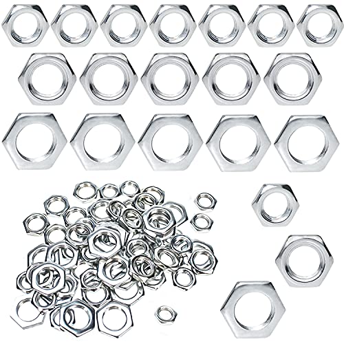 Set Di 60 Dadi Esagonali M8 M10 M12 Dado Esagonal Acciaio Zincato Con Filettatura Fine Per Viti Bulloni Filettati E Barre Filettate (M8/M10/M12)
