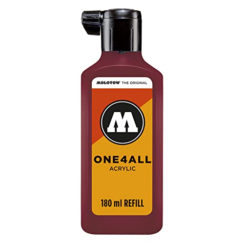Molotow Mo692086 Refill One4All, Inchiostri Di Ricarica Per Marcatore Permanente 180 Ml, 1 Pezzi, Colore: Rosso