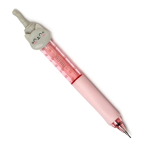 Legami - Portamine, Meow, Ø 1,2 Cm, 1 Mina 0,7 Mm Hb Inclusa, Impugnatura Ergonomica In Silicone, Scrittura Precisa