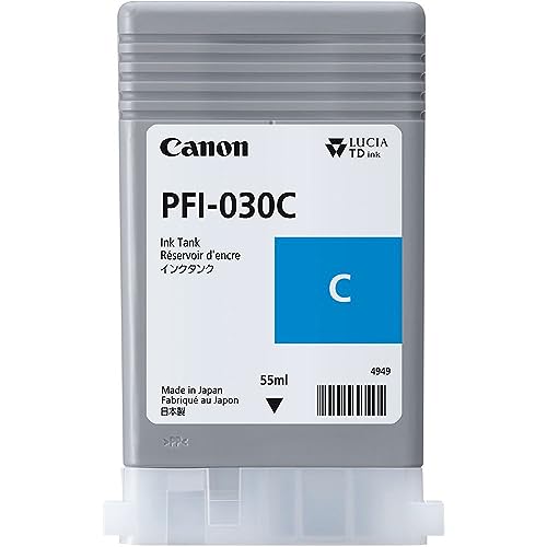 Canon Cartucho Tinta Cyan Pfi-030 Cian/55Ml/ Compatible Plotter Ta-20, Ta-30