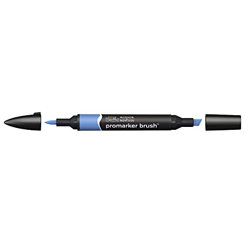 Winsor & Newton 0204198 - Penarello A Doppia Punta, Blu (China Blue), Singolo, 1 Pezzo