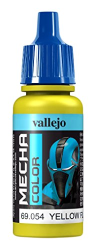 Vallejo Mecha Color - Colore Acrilico A Base D'Acqua Per Aerografo, 17 Ml, Giallo (Yellow Fluorescent)