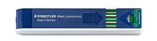 Staedtler Mars Lumochrom 204 - Confezione Da 12 Mine Da Disegno, 2 Mm, Colore: Verde