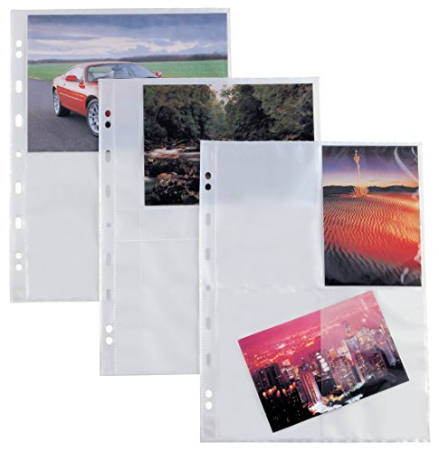 Sei Rota 662503 - Buste Con Foratura Universale, 4 Spazi Per Foto Da 15 X 21 Cm, Formato A4, 10 Pezzi