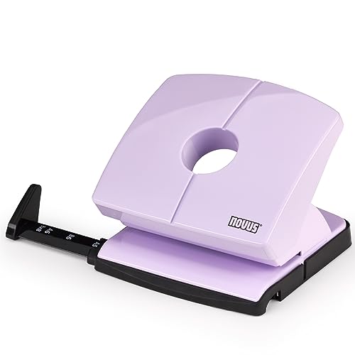 Novus Perforatrice B220 Color Id 2.0 (Capacità Di 20 Fogli, Fermo Fermo Binario, Parti Funzionali In Metallo), Colore: Viola