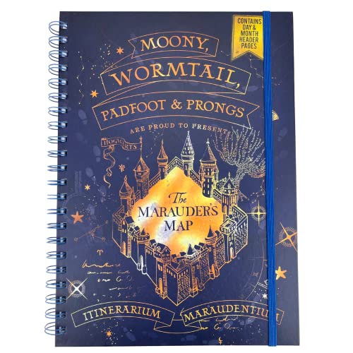 Harry Potter Quaderno E Diario Wiro Formato A4 (Disegno Mappa Dei Predoni) - Prodotto Ufficiale