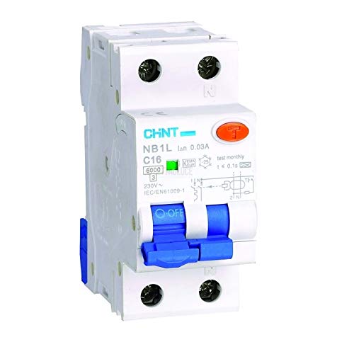Chint 51507 Nbh8Le-40/C16-1Pn-6-Ac30-Inter. Magnetotermico Differenziale 1P+N 16