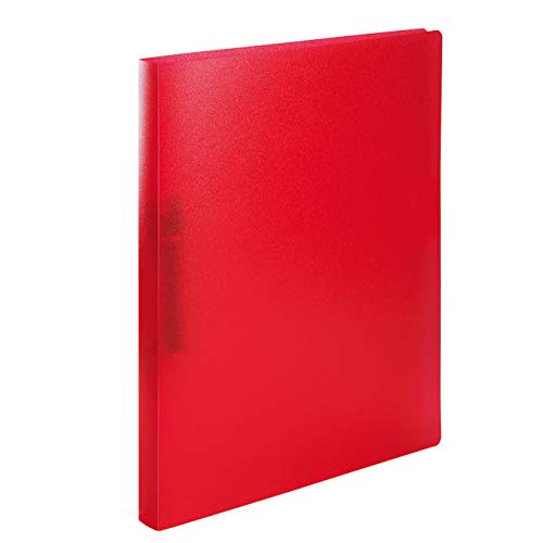 Herma Raccoglitore Ad Anelli A4 Traslucido Rosso, Dorso Di 25 Mm, Cartelle Ad Anelli In Plastica Per Bambini