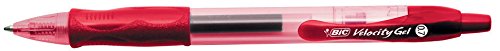 Bic 094562 - Penna A Sfera A Scatto Velocity Gel 0.7 Mm Rosso