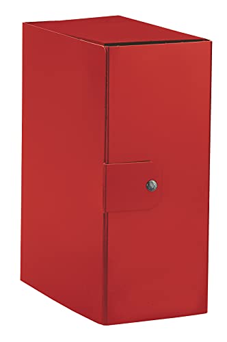 Esselte C35 Eurobox Cartella Per Progetti, 25 X 35 Cm, Dorso 15 Cm, Rosso, Confezione Da 1, 390335160