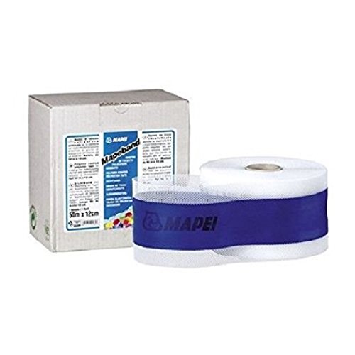 Mapei Mapeband - Nastro Gommato Con Feltro - Resistente Agli Alcali - Sistemi Impermeabilizzanti Cementizi - Guaine Liquide - Ml 10