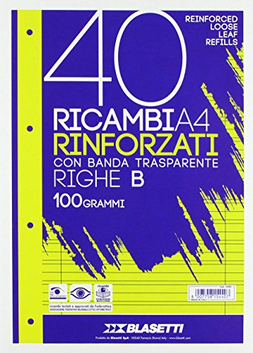 Blasetti Ricambi A4 Righe B 40Ff 100Gr