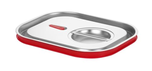 Hendi Coperchio Gastronorm, Per Contenitori Gn, Gn 1/2, Con Bordo In Silicone, Con Valvola Di Rilascio Del Vuoto, Chiusura Ermetica, Resistenza Termic