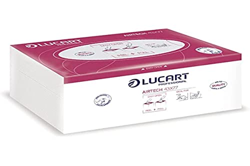 Lucart Panni Beauty Piegati Per Estetisti E Parrucchieri Airtech, 43 X 77 Cm, Conf. 100 Pezzi
