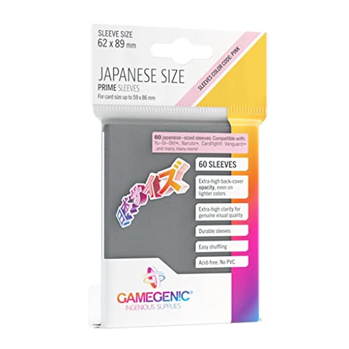 Asmodee - Prime Japanese Sized Sleeves Dark Grey - Multilingua (Italiano)