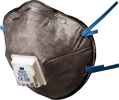 3M™ Respiratore Monouso 9922, Con Carboni Attivi (Per Vapori Organici), Ffp2 Nr D, Con Valvola