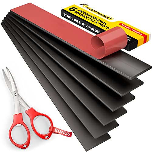 X-Bet Magnet Strisce Magnetiche Con Supporto Adesivo - Nastro Magnetico Per Artigianato - Strisce Magnetiche Per Utensili E Coltelli Per Cucina, Garag