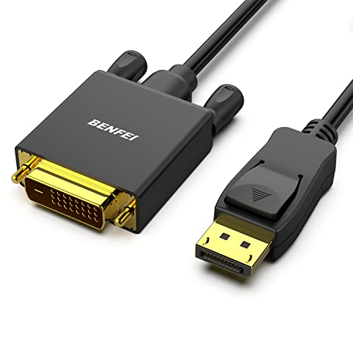 Benfei Cavo Displayport A Dvi 1,8M 1080P@60Hz, Unidirezionale Displayport Computer A Dvi-D Monitor Maschio A Maschio Placcato In Oro Per Lenovo Dell H