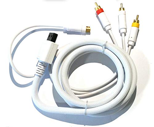 Cavo Video Composito Av/S-Video S-Vhs E Audio Rca Per Nintendo Wii Hd Tv Composite