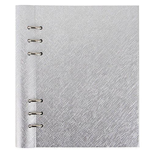 Clipbookook Saffiano Metallic A5 Silver