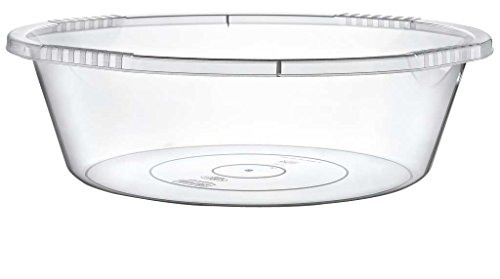 Maya Professional Tools 031155 Round Washing-Up Bowl – 32 Litri – Trasparente