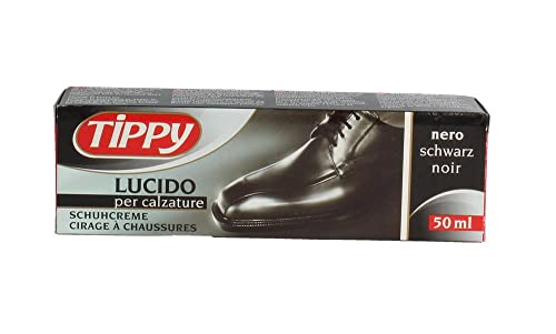 Tippy Lucido Calzature Nero, 50Ml