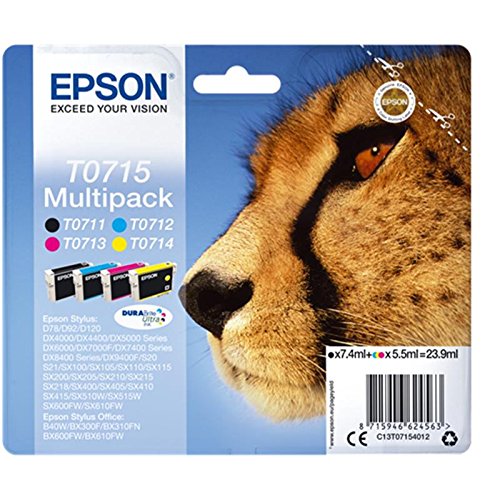 Multpack Originale T0715 Per Epson Stylus D78/D78/D92/Dx 4000 C13T07154012
