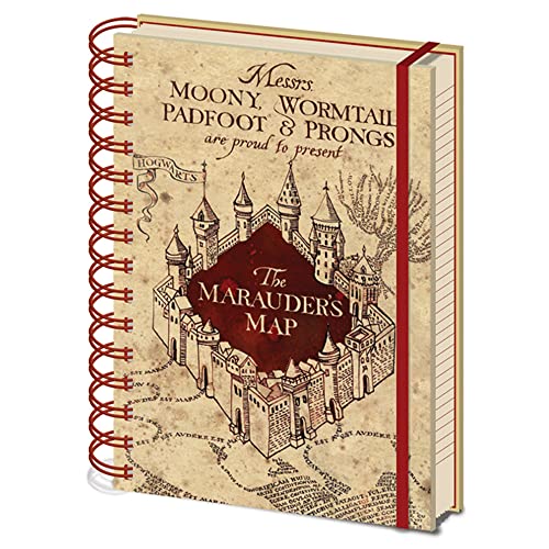 Ambrosiana Quaderno A Righe A5 Harry Potter The Marauders Map