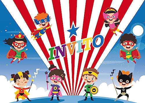 Edition Colibri 10 Inviti Per Festa Di Compleanno; Motivo: I Supereroi (Vendicatore) / Inviti Di Compleanno Per Bambini/In Italiano (11128 It)