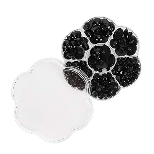 Zwindy Occhi In Plastica Fai Da Te, Bottoni A Forma Di Fungo 184 Pezzi, Forniture Artificiali Nere Per Giocattoli D'Arte Bottoni Da Cucito Artigianato