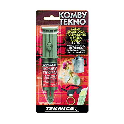 Blister Kombi Colla Adesivo Bicomponente Incolore A Base Di Resine Epossidiche Ml.25