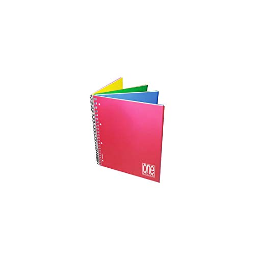 Blasetti - Blocco Per Appunti One Color 4X4. 4 Sezioni Per 4 Argomenti Cambiando I Colori Delle Copertine. 120 Fogli, Rifinito Con Spirale - Quadretti