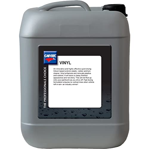 Vinyl Silicon Free - Ravvivante Plastiche Esterne E Gomme Per Auto, Nero Per Plastiche E Protettivo (5 Litri)