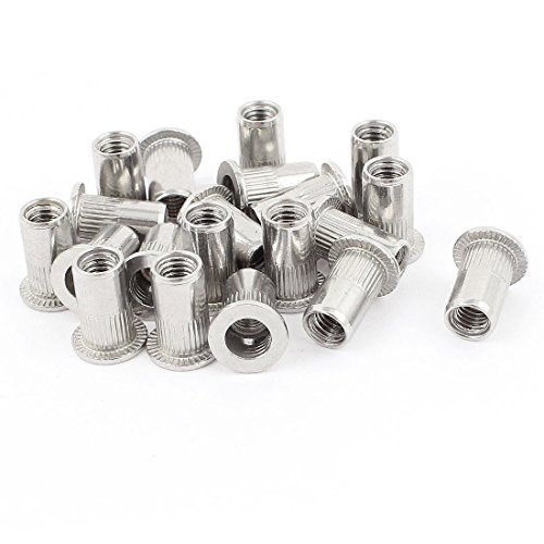 Veda 25 Pezzi Di Alluminio Filettata M8 Rivetto Dado Rivnut Inserto Nutsert 8 Mm