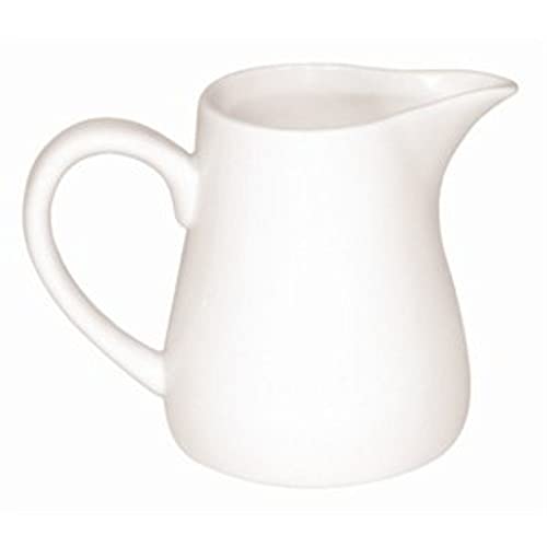 Olympia U819 Whiteware Bricco Per Latte O Panna, Bianco (Confezione Da 6)