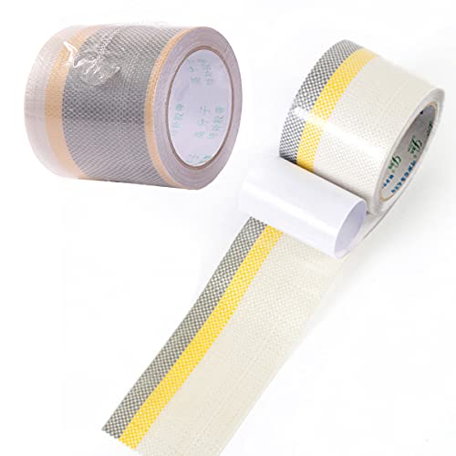 Smavles Nastro Adesivo Di Riparazione Per Patch E Tende Da Sole 2 Rotoli, Fibra Impermeabile, (5Cm,10Cm)