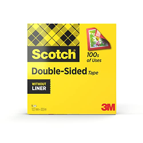 Scotch Nastro Biadesivo - 1 Rotolo, 12 Mm X 33 M - Nastro Biadesivo Trasparente A Lunga Tenuta Per Foto, Fotografie, Poster E Immagini