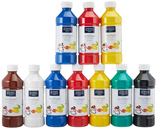 Lefranc Bourgeois - 10 Flaconi Acrilico Da 500Ml