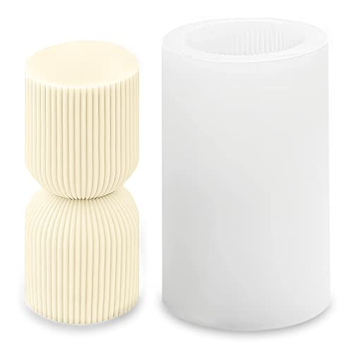 Stampi Per Candele In Silicone Cilindri In Silicone Per Candele Forma Di Candela In Silicone 3D Stampi Per Candele Fai Da Te Per Realizzare Candele Sa