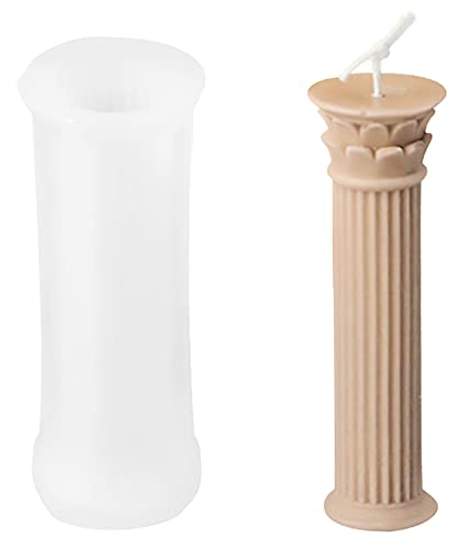 Irtyif Kit Di Stampi Per Candele, Stampo Per Candele Creativo, Stampo Per Candela In Silicone Bianco, Stampo In Silicone 3D Adatto Per Fare Aromaterap