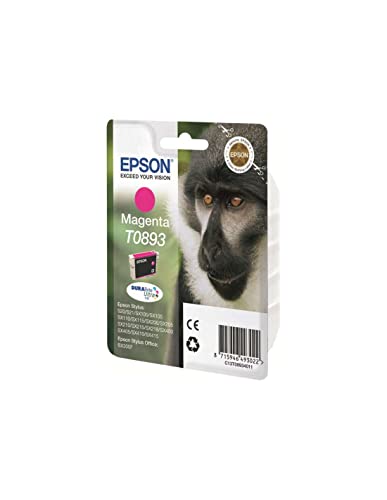 Epson T089 Serie Scimmia, Cartuccia Originale Getto D'Inchiostro Durabrite Ultra, Formato Standard, Magenta