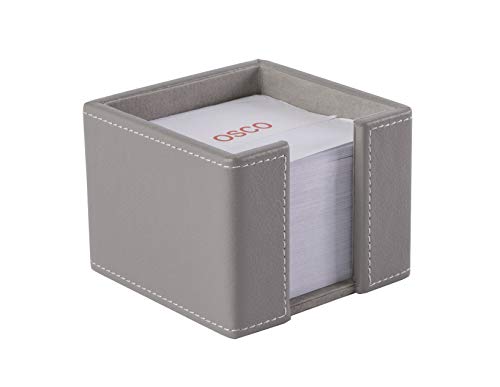 Osco Grypump1 Faux Leather Memo Pad Holder - Grey