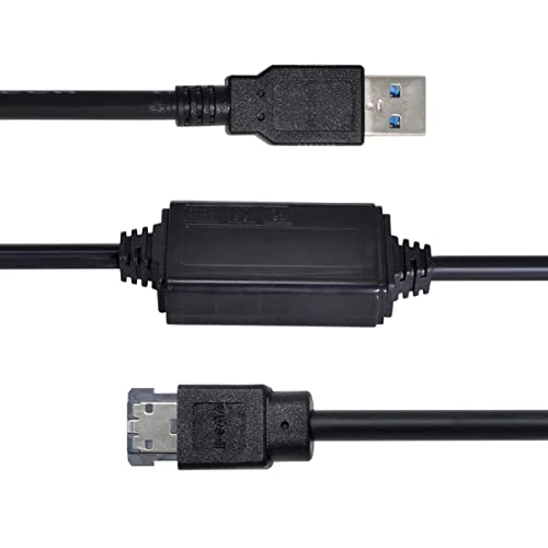 Cy - Adattatore Convertitore Da Usb 3.0 A Esata Esterno 3G Bps Per Hard Disk Da 2,5" E 3,5".